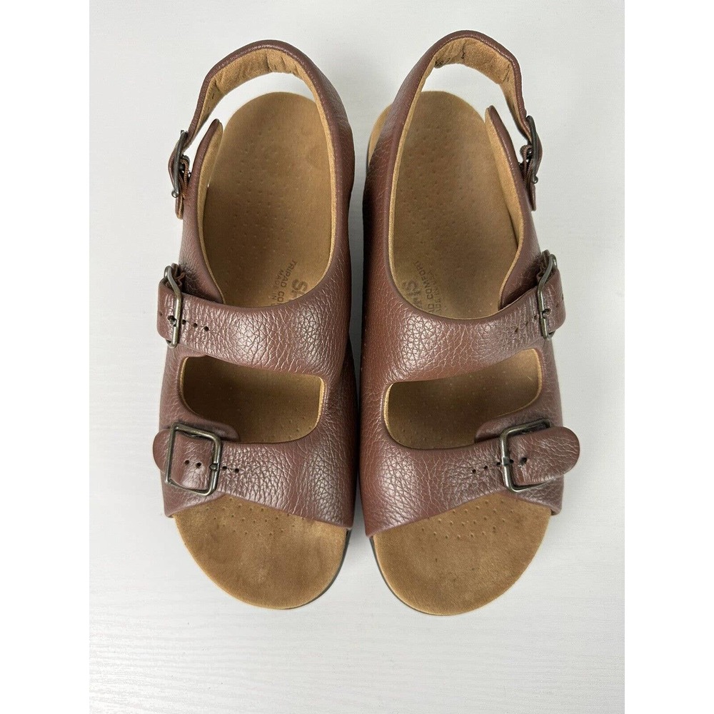 SAS Women’s Relaxed Amber Brown Strap Sandals Size 11 N Tripad Comfort